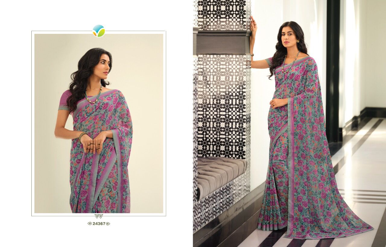 GC GAURVI 0.3 Georgette Daily Wear Sarees Catalog